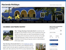 Tablet Screenshot of haciendaholidays.com